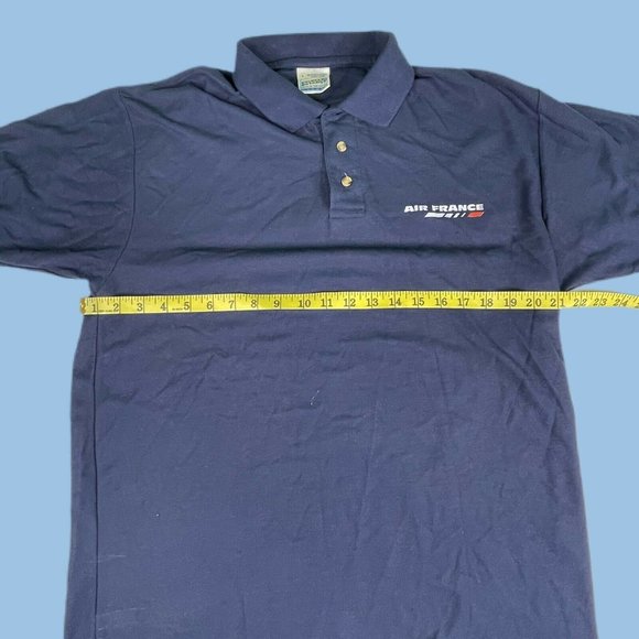 AIR FRANCE VINTAGE POLO SHIRT SCREEN STARS MENS L - Picture 9 of 9